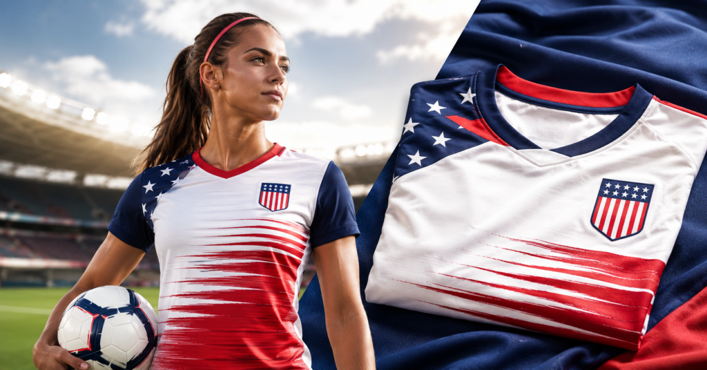 USA women’s soccer jersey displayed for a USWNT fan buying guide